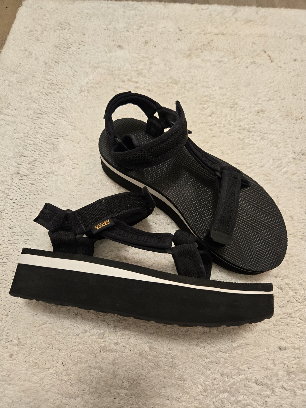 Teva Women's Black Platform Sport Sandals